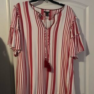 Candy Stripe knee length dress